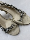 Vera Wang Lavender Gold Leather Slingback Heels W 8 — photo 5