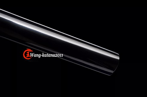 All Black Ninjato Straight Sharp Japanese Katana Sword Damascus Folded Steel - Picture 13 of 15
