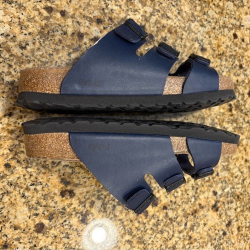 Sandali Birkenstock Betula Florida blu slide taglia 38 N 7-7,5 plantare morbido - Foto 4 di 13