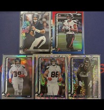 NFL Football Houston Texans 25 Topps Chrome 5 Card Mix Lot MINT