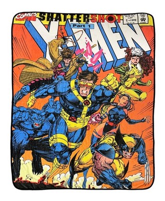 Marvel X-Men 90'S Shattershot Fleece Throw Blanket