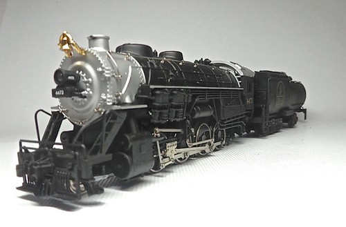 HO Bachmann B&O Mikado 2-8-2 with Vanderbilt Tender Loco & Tender Smokes Lighted - Picture 6 of 13