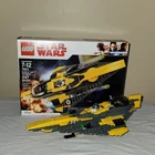 LEGO Star Wars Anakin's Jedi Starfighter 75214 Complete Set Box 247 Pieces