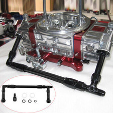 Dual Feed Carb Fuel Line Double Pumper For 4150 Holley Carburetor Braided Kkpurp