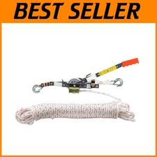 Durable Pow'R Pull Long Haul Rope Puller with 100' of High Strength Dacron Rope