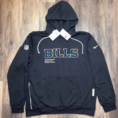 AUTHENTIC Nike Buffalo Bills 2025 Crucial Catch Hoodie Sideline Standard Issue