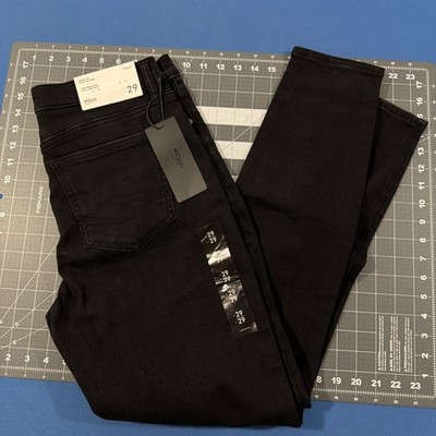 Silver Jeans Women s Calley Skinny Size 29 Black High-Rise Distressed - New