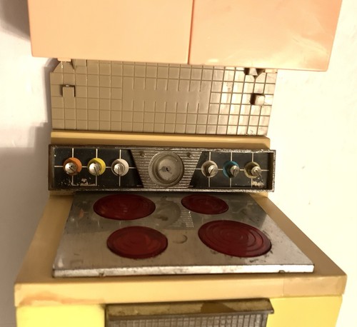 Vintage 60er Jahre Deluxe Traum Küche Herd Deluxe Reading Corp Puppenhaus Acc. - Bild 10 von 11