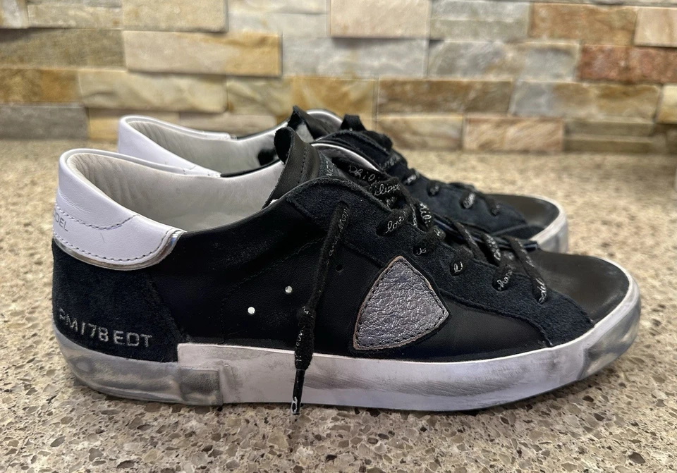 Philippe модель Paris PM/78 EDT заводской выцветания кожаные кроссовки. Размер 38 - Изображение 2 из 4