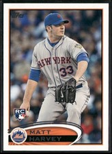 Matt Harvey 2012 Topps Update #US23 Rookie Card Z1. rookie card picture