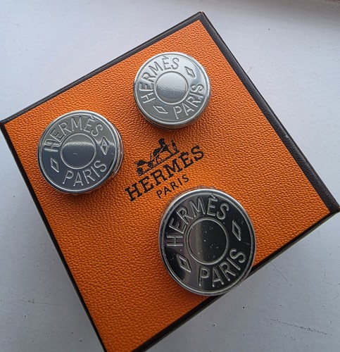 Authentischer HERMES Hermès Clou de Selle Twilly Schal Ring 3er Set - Bild 3 von 6