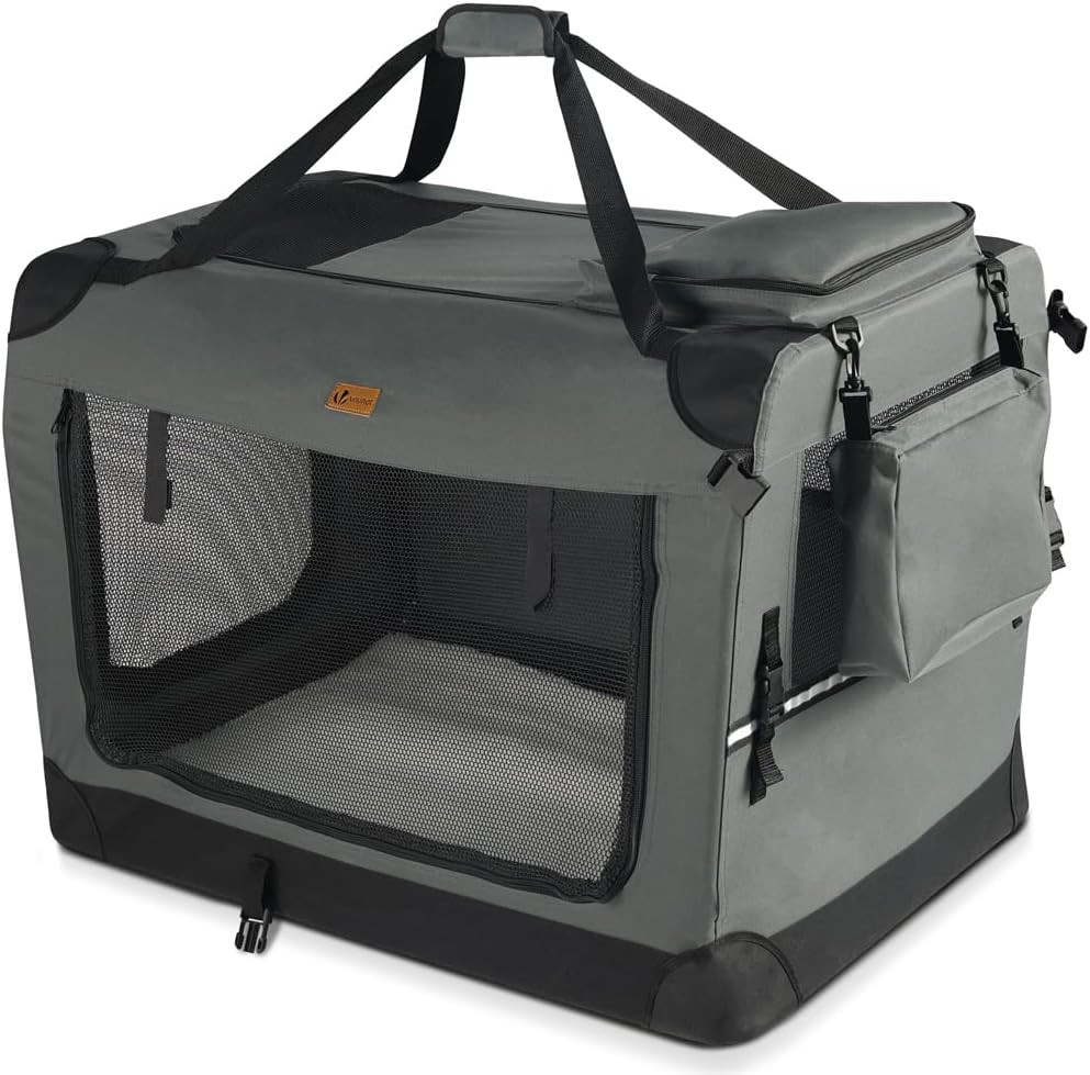 Borsa Morbida per Cane e Gatto | Trasportino da Viaggio con Materasso