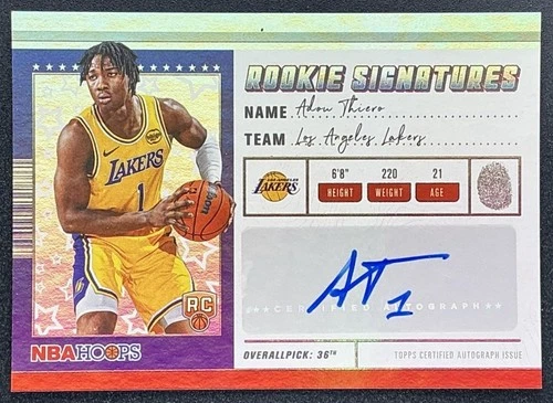 2025 Topps Signature Adou Thiero Base (RAW)