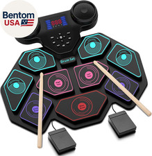 Batteria Elettronica - Batteria Elettrica Roll up Batteria Portatile MIDI Pratica