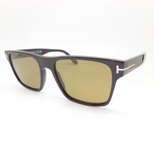 Tom Ford TF 1205 01H Black Brown Polarized Calder New Sunglasses Authentic