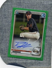 2020 BOWMAN CHROME BB-GREEN REFRACTOR-#CDA-RDA--RJ DABOVICH R/C AUTO 89/99