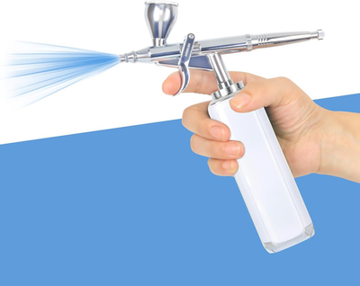 #ad high air Flow Cordless Airbrush Kit Wireless Portable Air Brush Compressor Rec $102.79