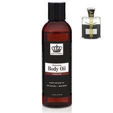Men's Body Oil 200ml Signature | Inspired Creed Aventus | 100% Natural | UK Made