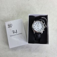 Tavistock and Jones T&J Mens Radio Controlled Atomic Talking Speaking Watch Boxe