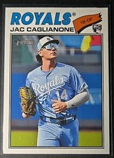 Jac Caglianone 2026 Topps Heritage #136 RC  Kansas City Royals Rookie 