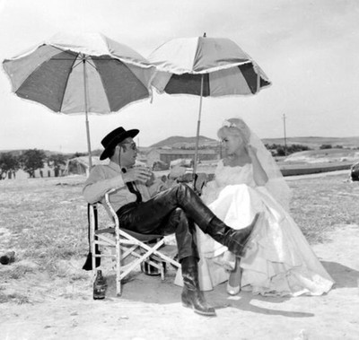 Dirk Bogarde Mylene Mylène Demongeot BTS 10X10 giclee photo Behind The Scenes