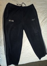 Enyce Black Velour Track Pants Men  s 2XL Side Zip Ankle Y2K