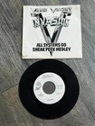 KISS Vinyl 7" 45 VINNIE VINCENT INVASION Promo All Systems Go USA Vintage Kiss