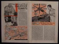 Metal Lathe TAILSTOCK TURRET 4 styles How-To build PLANS INFO