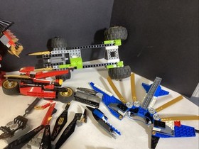 LEGO NINJAGO Samurai Mech 9448, Jet 9442, Cole&rsquo;s Tread Assault 9444 Not Complete