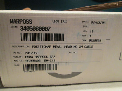 Marposs 3405080007  /W  67490000KO 414 C191 AEWS64  Positioner Head Sensor 3M CA