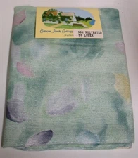 Cotton Park Cottage Sheer Tablecloth ~ Easter Petals ~ 60" x 84" Oval ~ Made USA