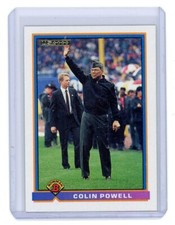 1991 Bowman General Colin Powell #533 New York Yankees First Pitch