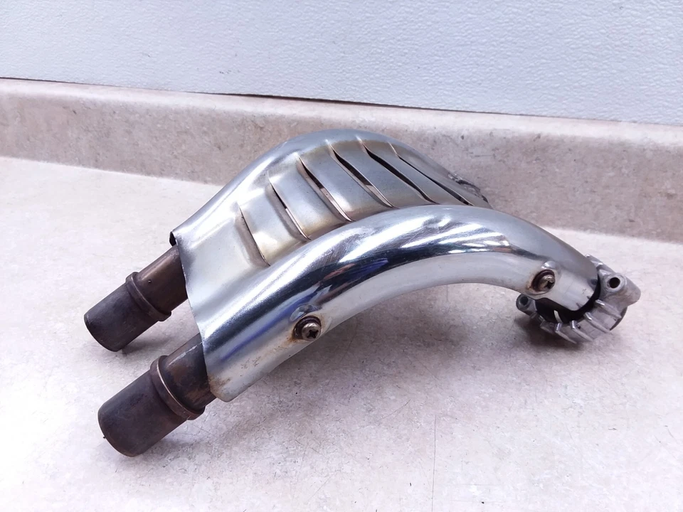 Cabezal de escape trasero con protector térmico Honda V65 Magna VF VF1100 1983 ANX-B198 Foto 4 de 4