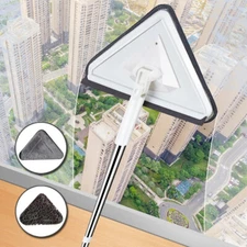 Long Rod Telescopic Mopping Dry and Wet Mopping Window Cleaner Rotatable New US