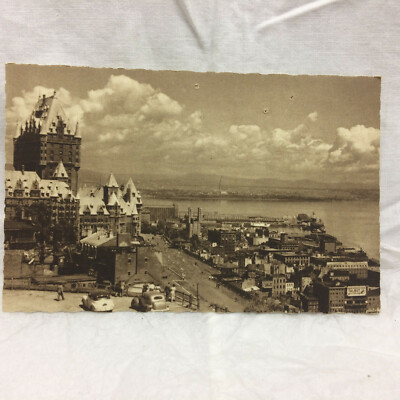 Vtg Postcard Quebec Canada Aerial View French Province Scene Payen 