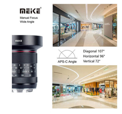 MEIKE 10mm F2.0 Ultra Wide Angle Manual Lens For Canon RF Sony E Fuji X