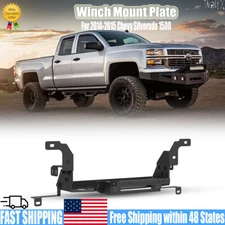 Winch Mount Plate for 2014-2015 Chevy Silverado 1500 w/Licence Plate Bracket
