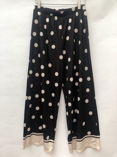 Zara Nuovo Donna a Pois Culotte Pantaloni Gamba Larga Taglia S | eBay
