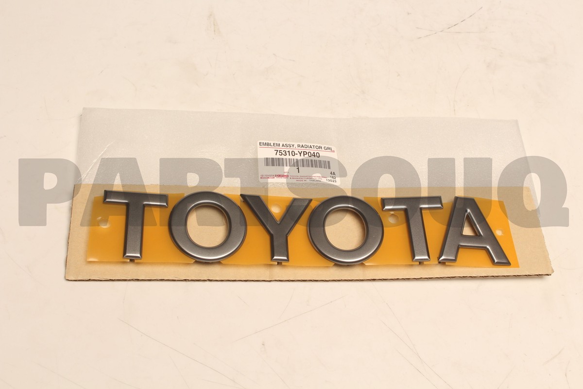 75310YP040 Genuine Toyota EMBLEM ASSY RADIATO 75310-YP040 | eBay