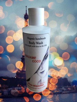 ''MADAME COCO'' Organic Body Wash/Body Lotion for Women with Romantic Sexy Scent  