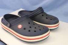 Crocs Classic Red Blue White Crocband Clog Unisex Slide Shoes Junior’s Sz J 3