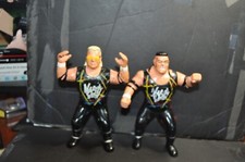 the NASTY BOYS TAG TEAM WCW WRESTLING ACTION FIGURES 1994 OSFTM HARD RUBBER wcw
