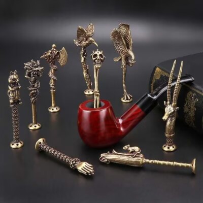 tobacco tamper Creative Pure Brass Tobacco Pipe Tamper Copper Cigar Pipe Cleaning Tool New  0011
