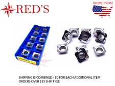 10PCS SEHT1204AFFN-X83 H01 SEKT 1204 Carbide milling inserts Cutter for Aluminum