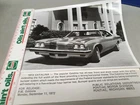 1973 PONTIAC CATALINA Original Press PHOTO & Info