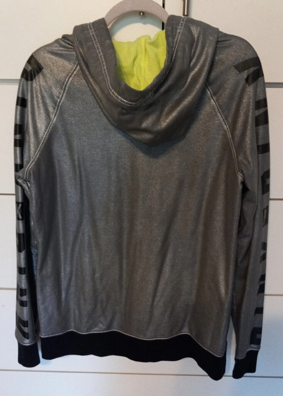 UNDERCOVER Nuovo con etichetta! Giacca con cappuccio Victoria's Secret rosa sfilata di moda GRIGIO taglia M