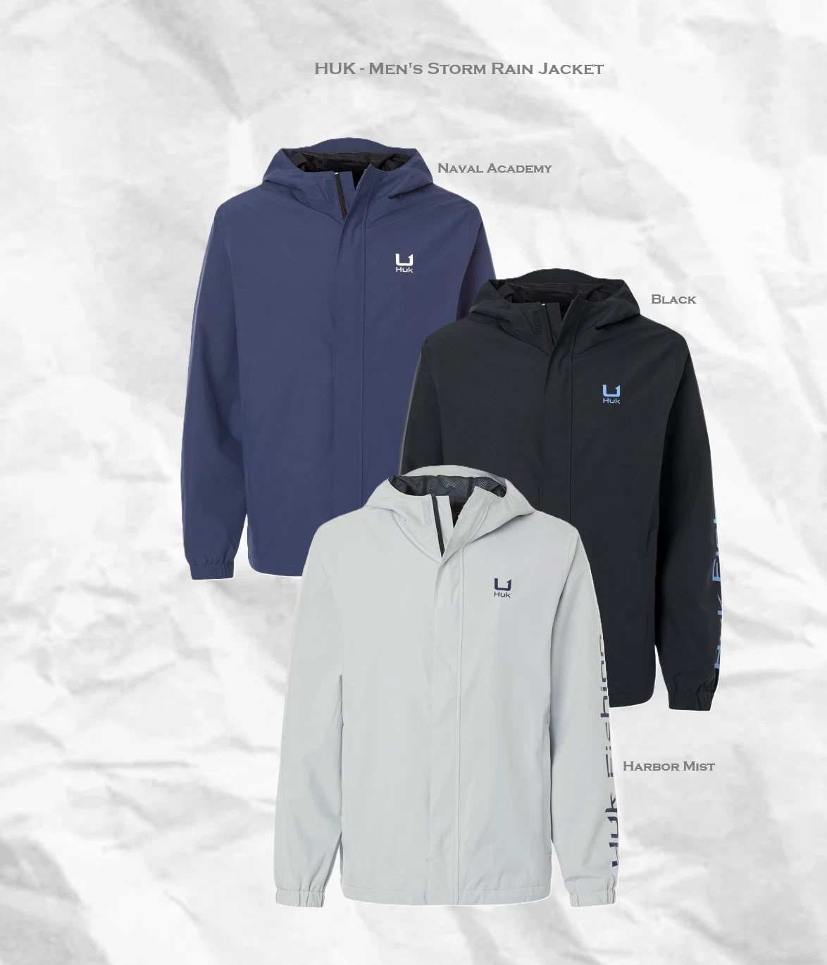 Storm Rain Jacket | HUK - H400159 Men's Storm Rain Jacket | Waterproof Raincoat
Opens in a new windo