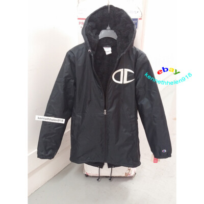 リムアーク　stadium jacket CHAMPION LIFE SHERPA LINED STADIUM JACKET BLACK MENS SIZE S,M | eBay