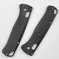 Brushed Aluminium Alloy Custom Scales / Handle Folding For Benchmade Bugout 535