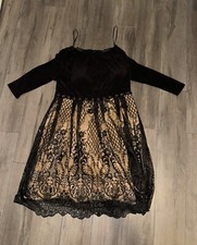 NWT 24w NEW Women's Mac Duggal Dress 67905 Fabulouss Embroidered Skirt Boat Neck